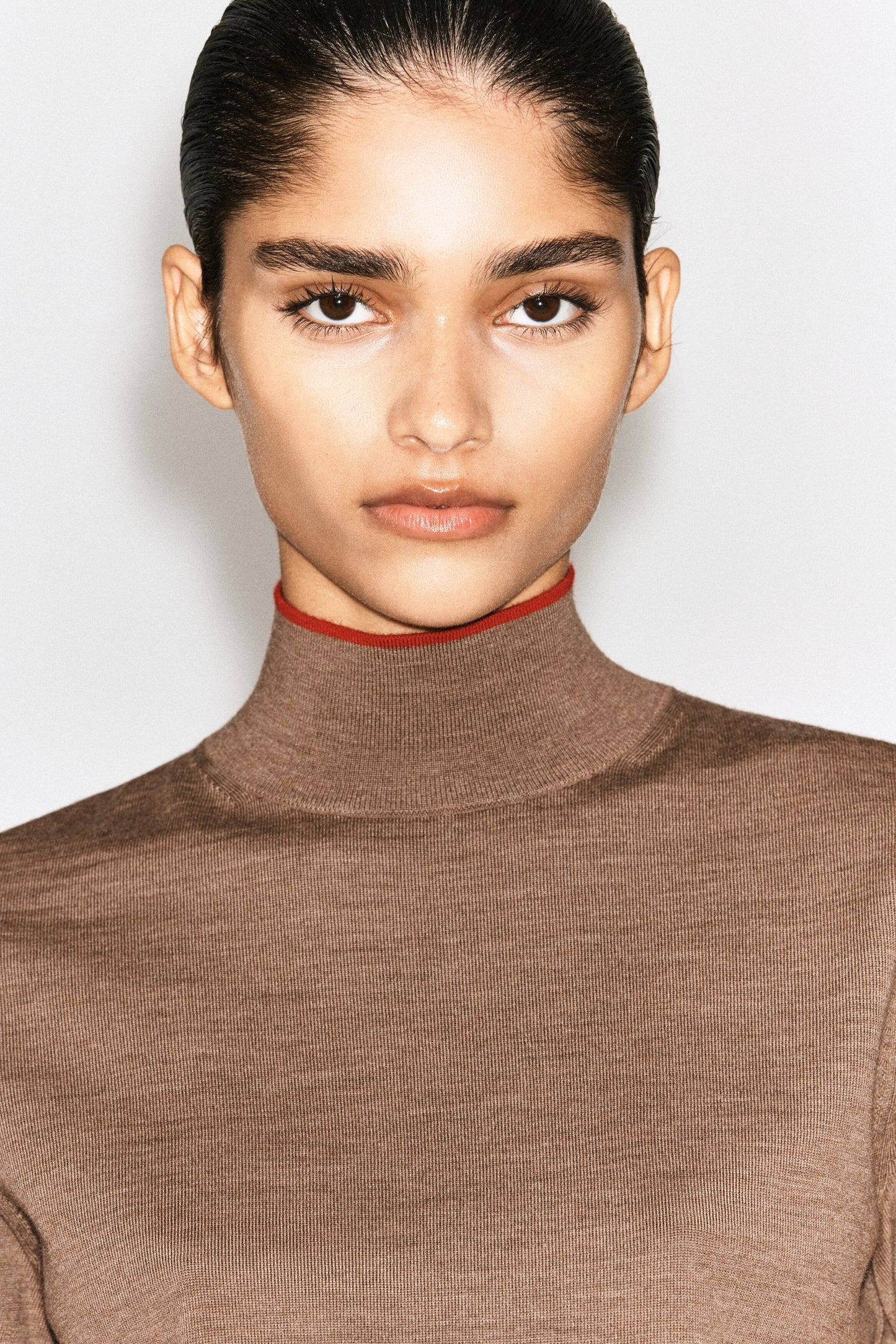 Merino Wool High-Neck Top