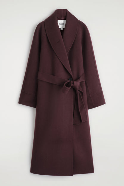 Belted Double-Faced Wool Coat
