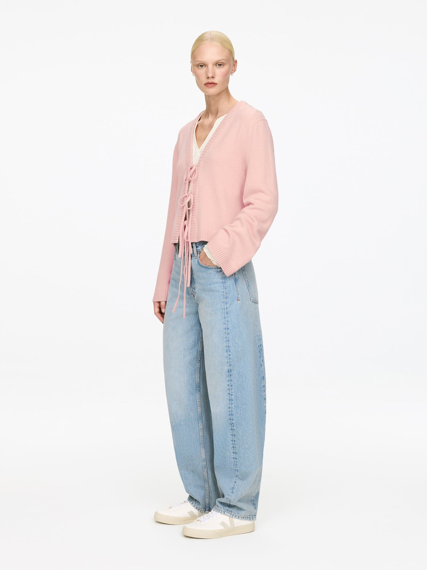 Wool Tie-Front Cardigan