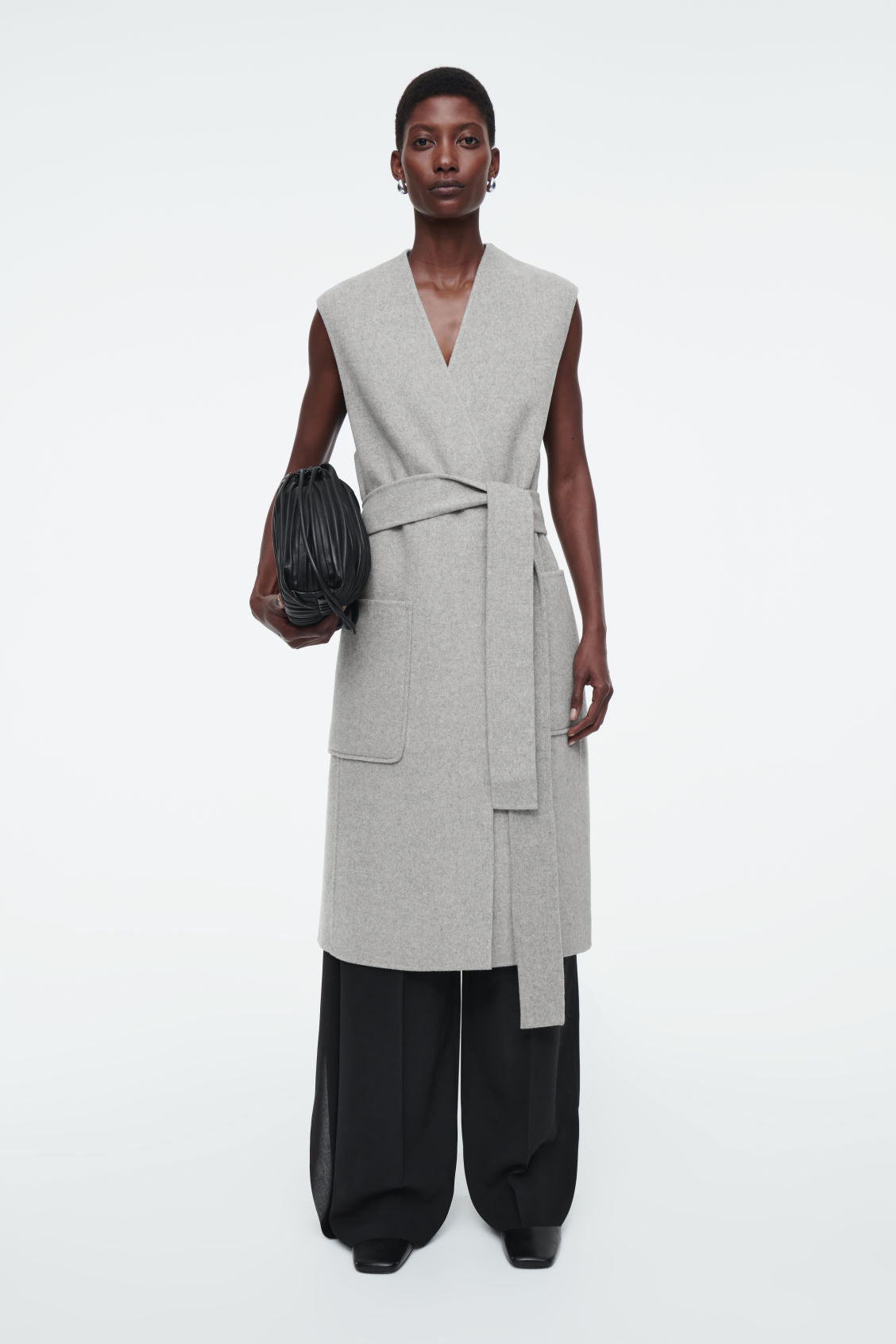 Longline Double-Faced Wool Waistcoat