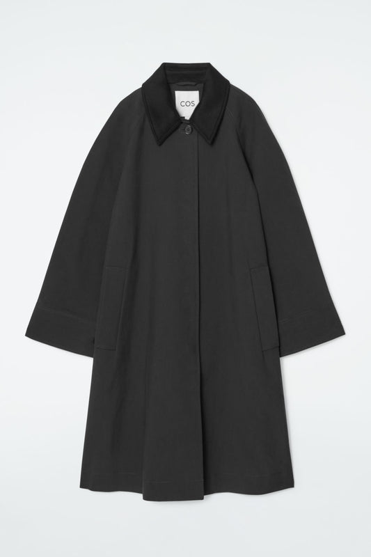 Wool-Trimmed Car Coat