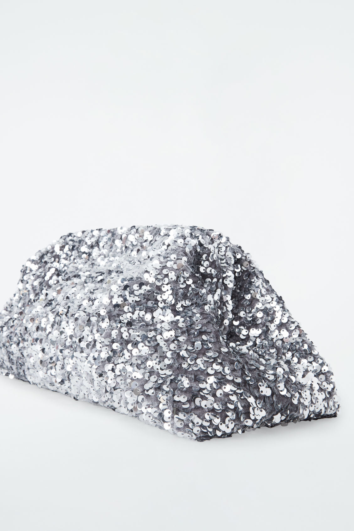 Oversized Sequinned Framed Clutch