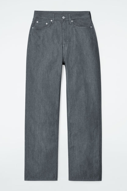 Column straight-leg jeans