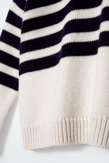 Striped merino wool jumper