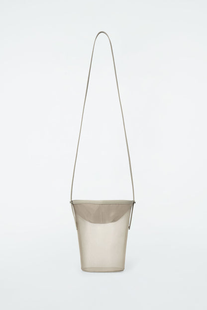 Mini mesh bucket bag