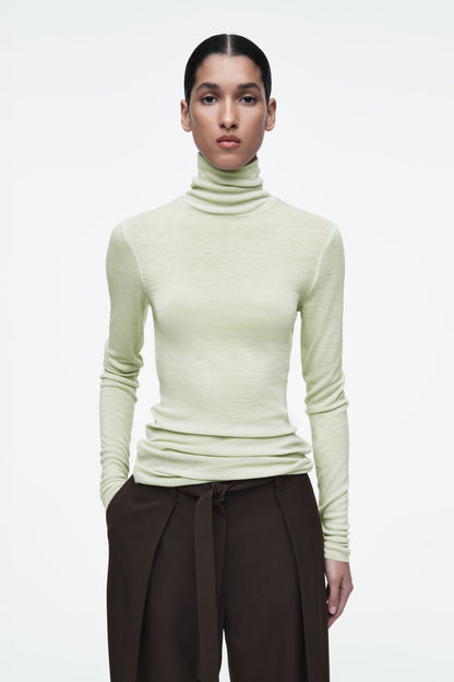 Merino wool turtleneck top