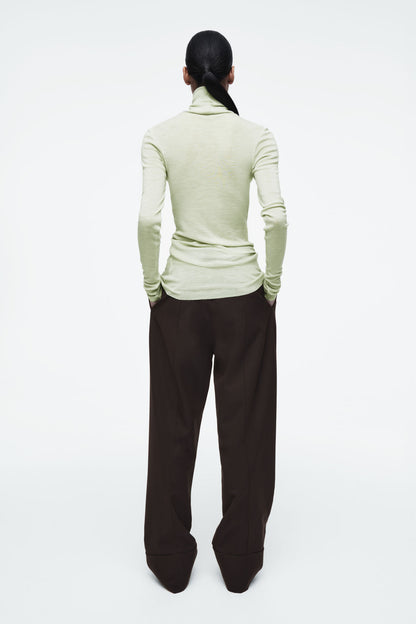 Merino wool turtleneck top