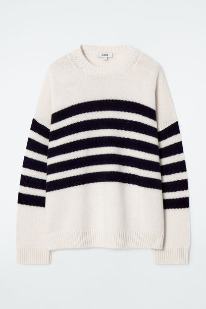 Striped merino wool jumper