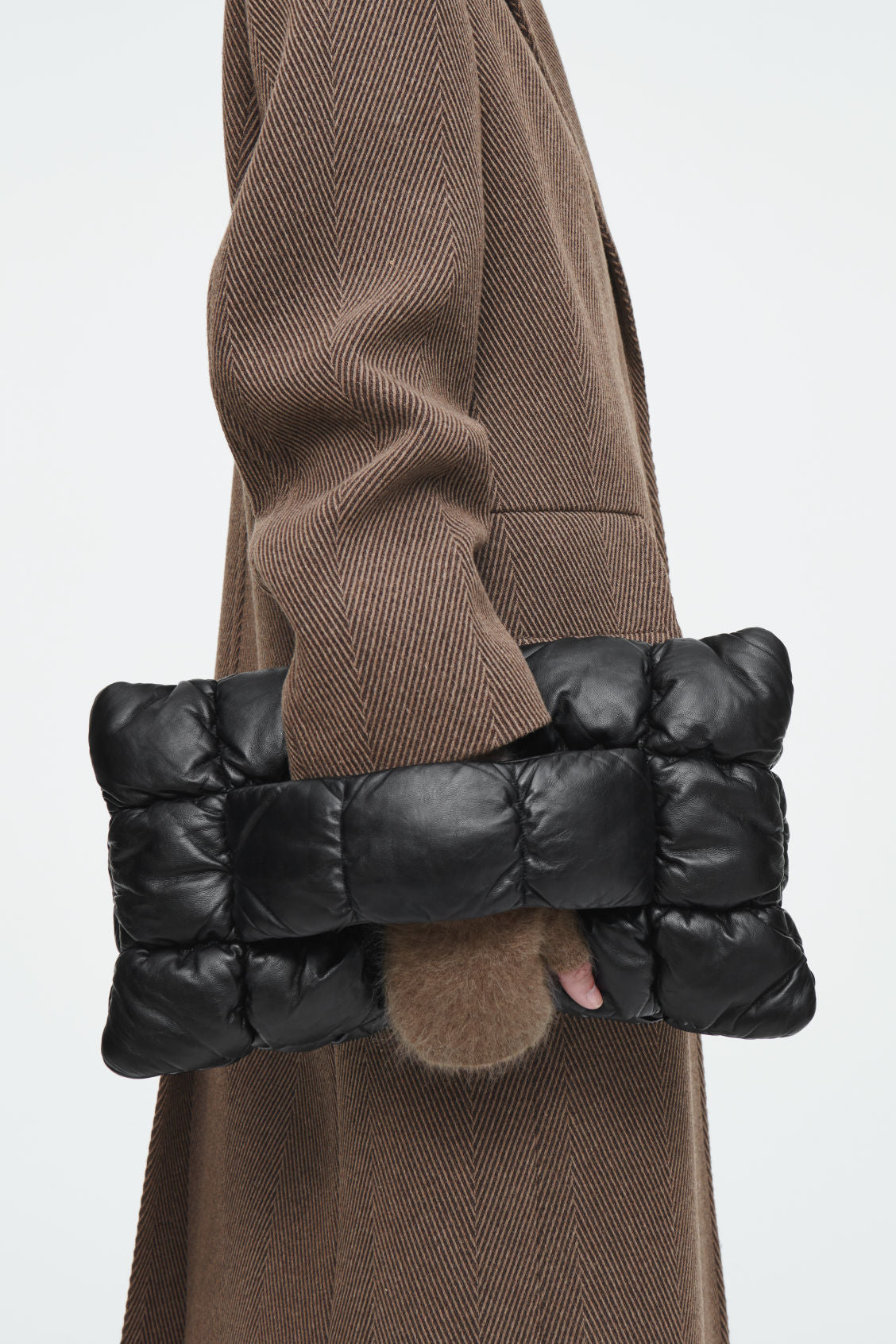 Brushed-Cashmere Fingerless Gloves