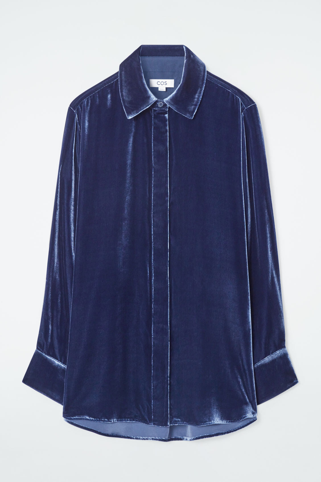 Silk-blend velvet shirt