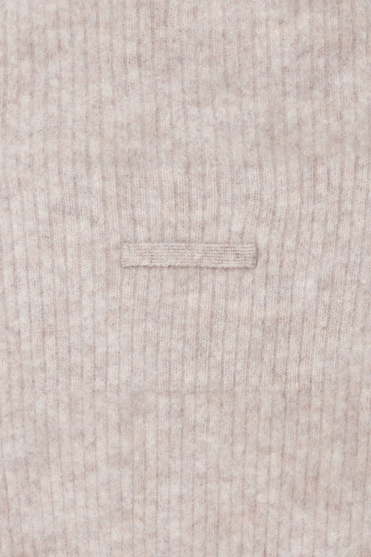 The funnel-neck brushed cashmere vest