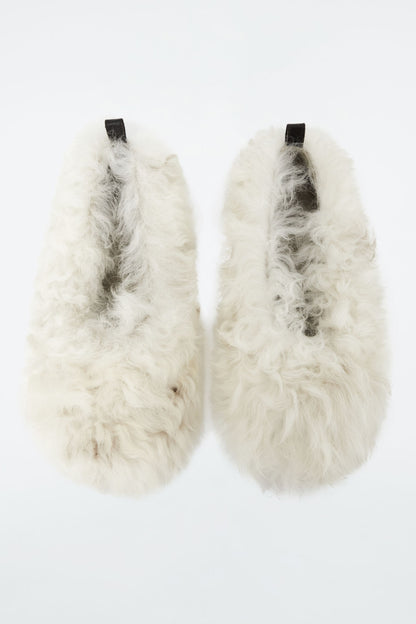 The shearling ballet flats