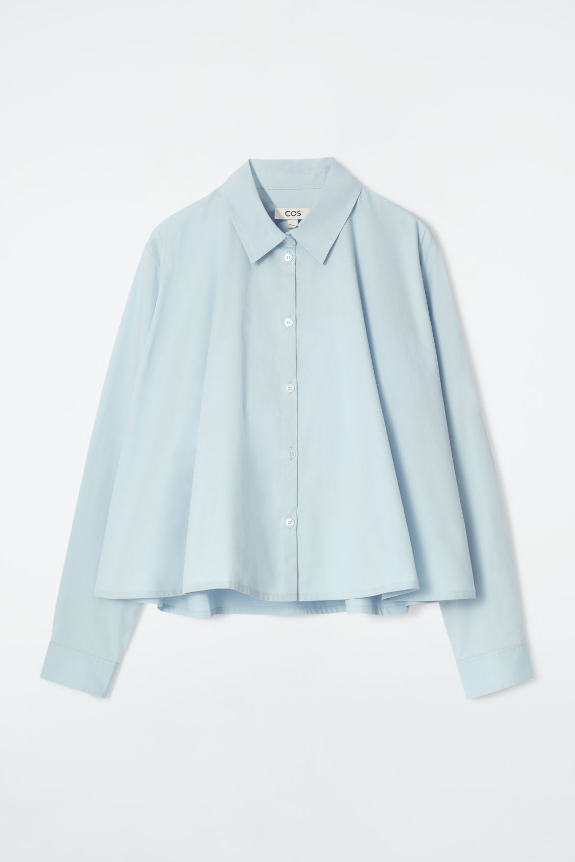 Relaxed flared cotton shirt