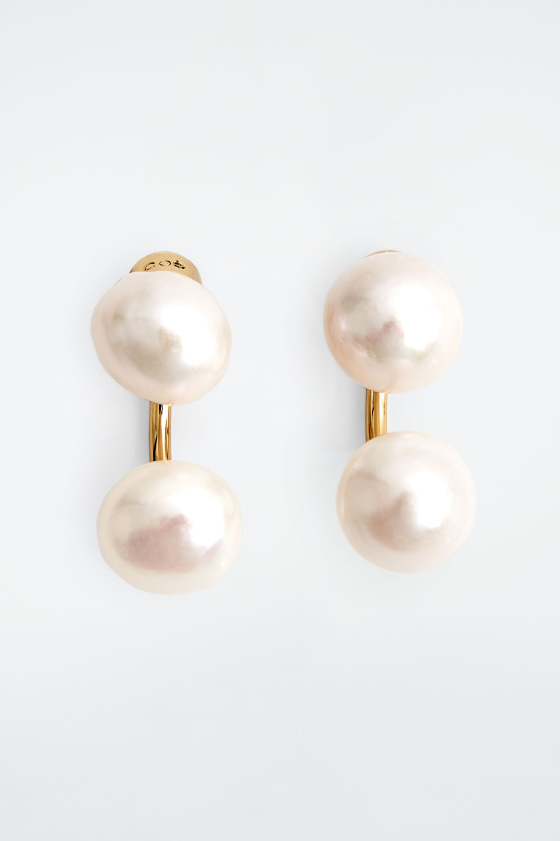 Freshwater Pearl Droplet Stud Earrings