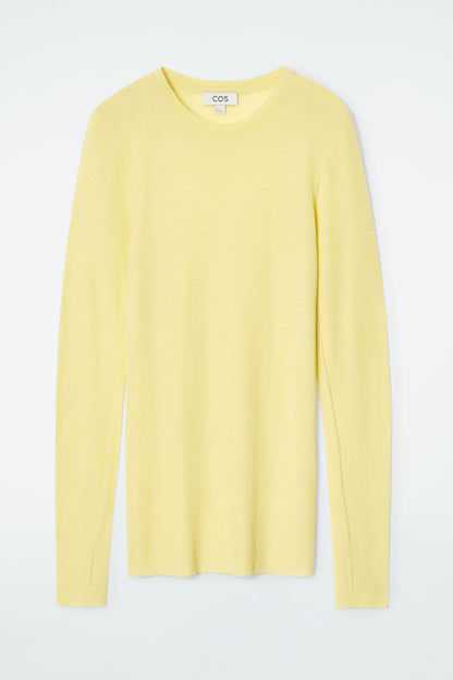 Crew-neck Merino Wool Top