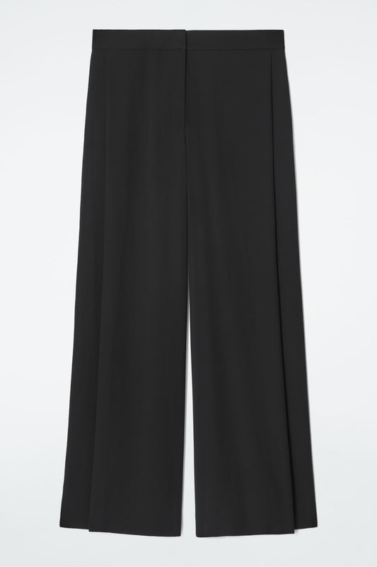 Regular Tailored Wide-Leg Trousers