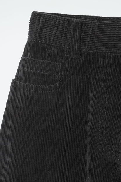Corduroy wide-leg trousers