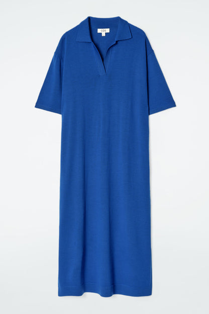 Merino wool polo dress