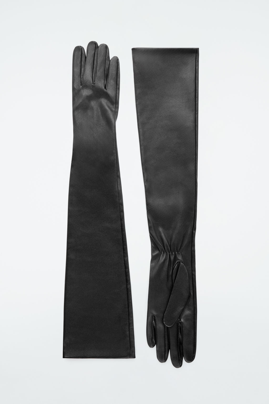 Long leather gloves