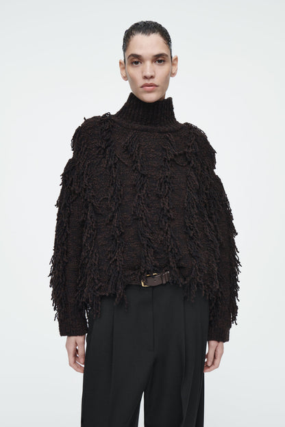 Fringed Wool Jumper