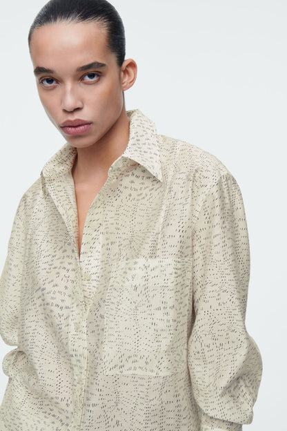 Printed fluid shirt