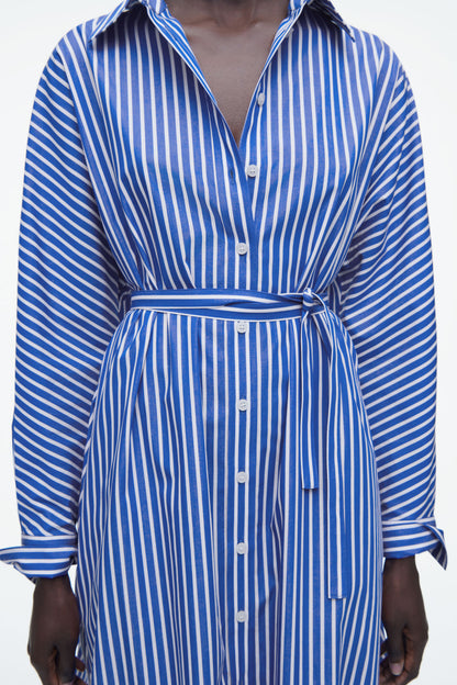 Relaxed cotton shirt dress