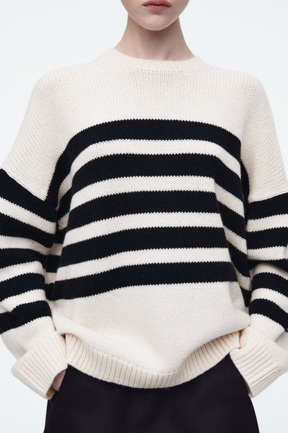 Striped merino wool jumper