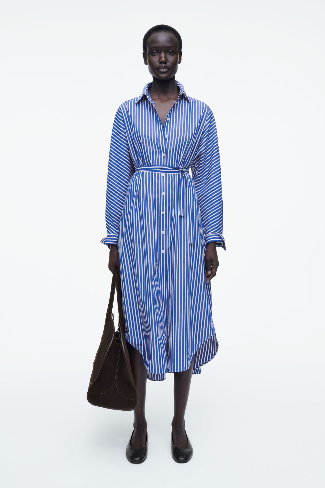 Relaxed cotton shirt dress