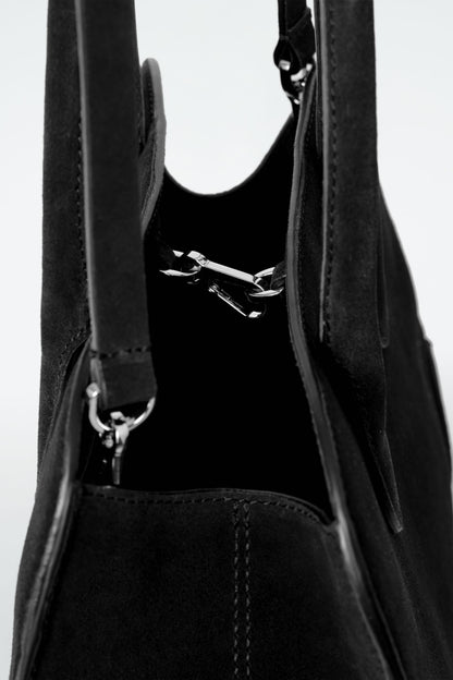 Mini Studio leather bowling bag