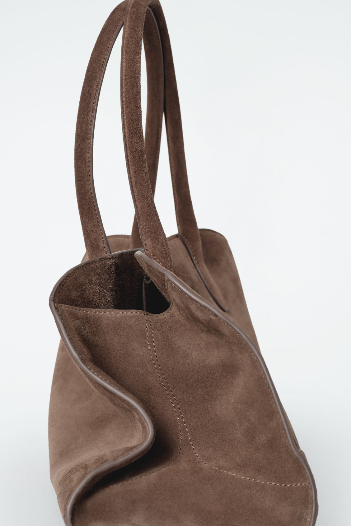 Small Studio suede bowling bag