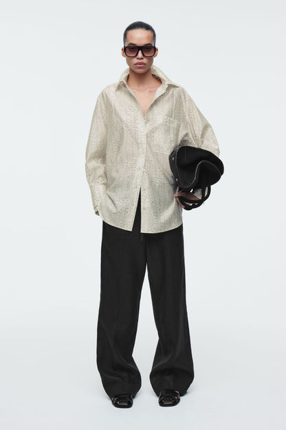 Printed fluid shirt