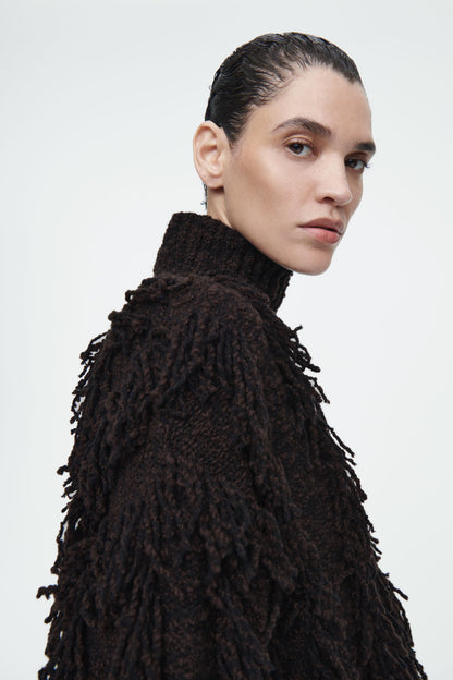 Fringed Wool Jumper