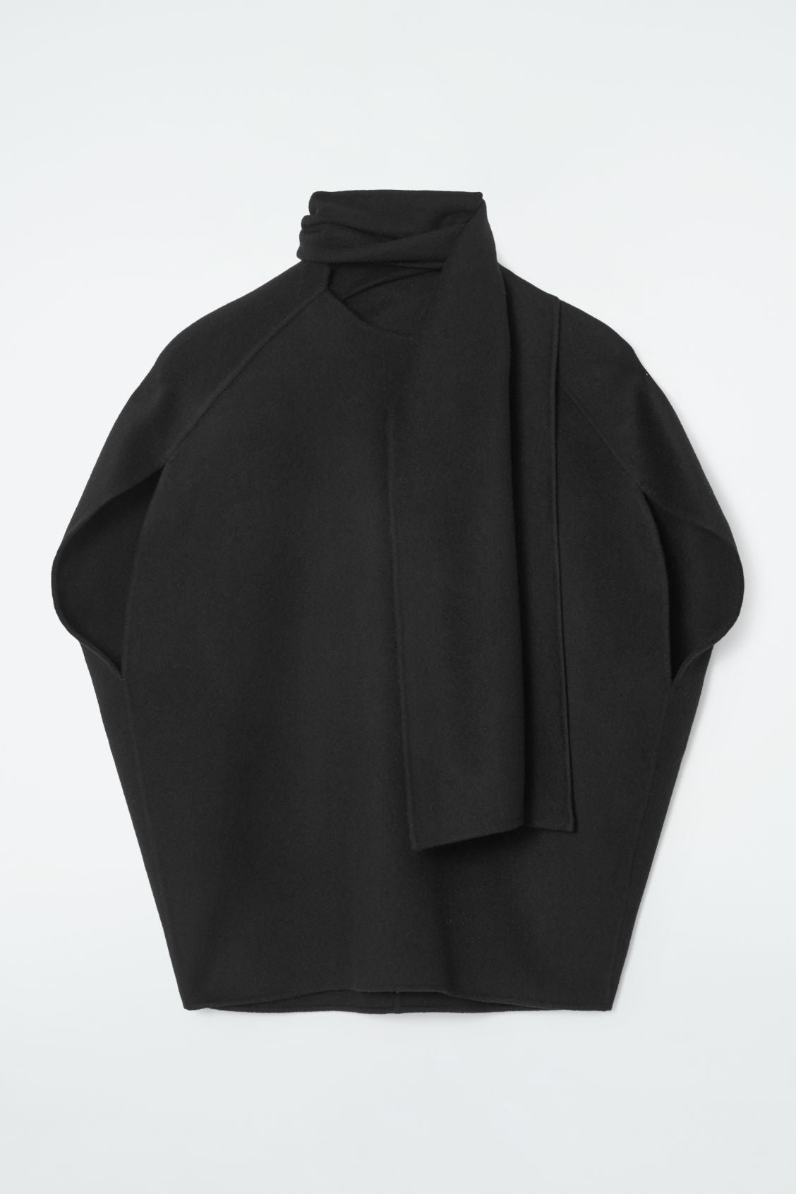 The double-faced scarf blouse