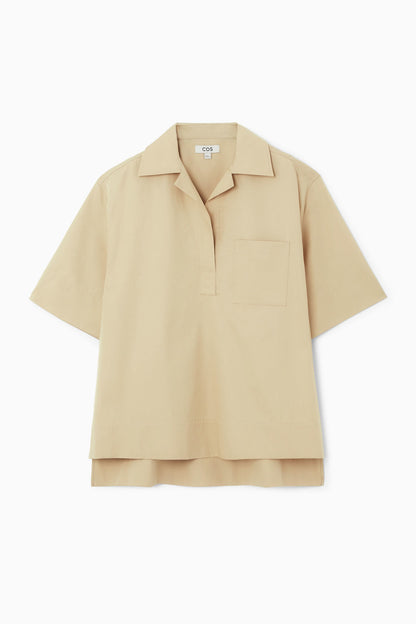 Short-sleeved resort shirt