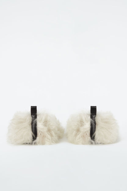 The shearling ballet flats