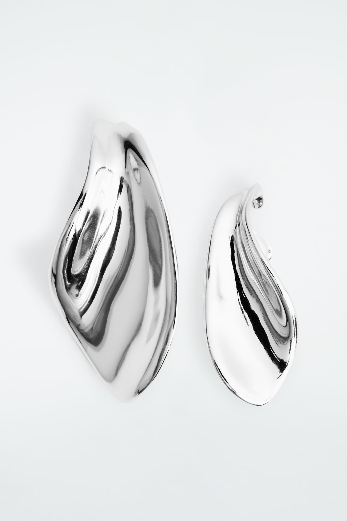 Organic-Shaped Mismatched Earrings