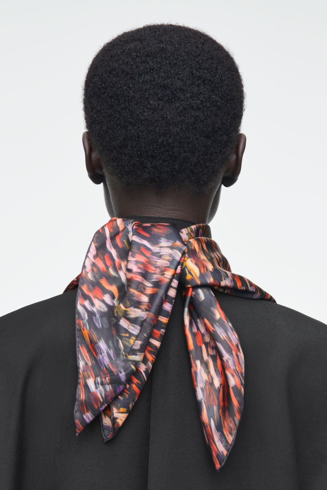 Printed silk scarf