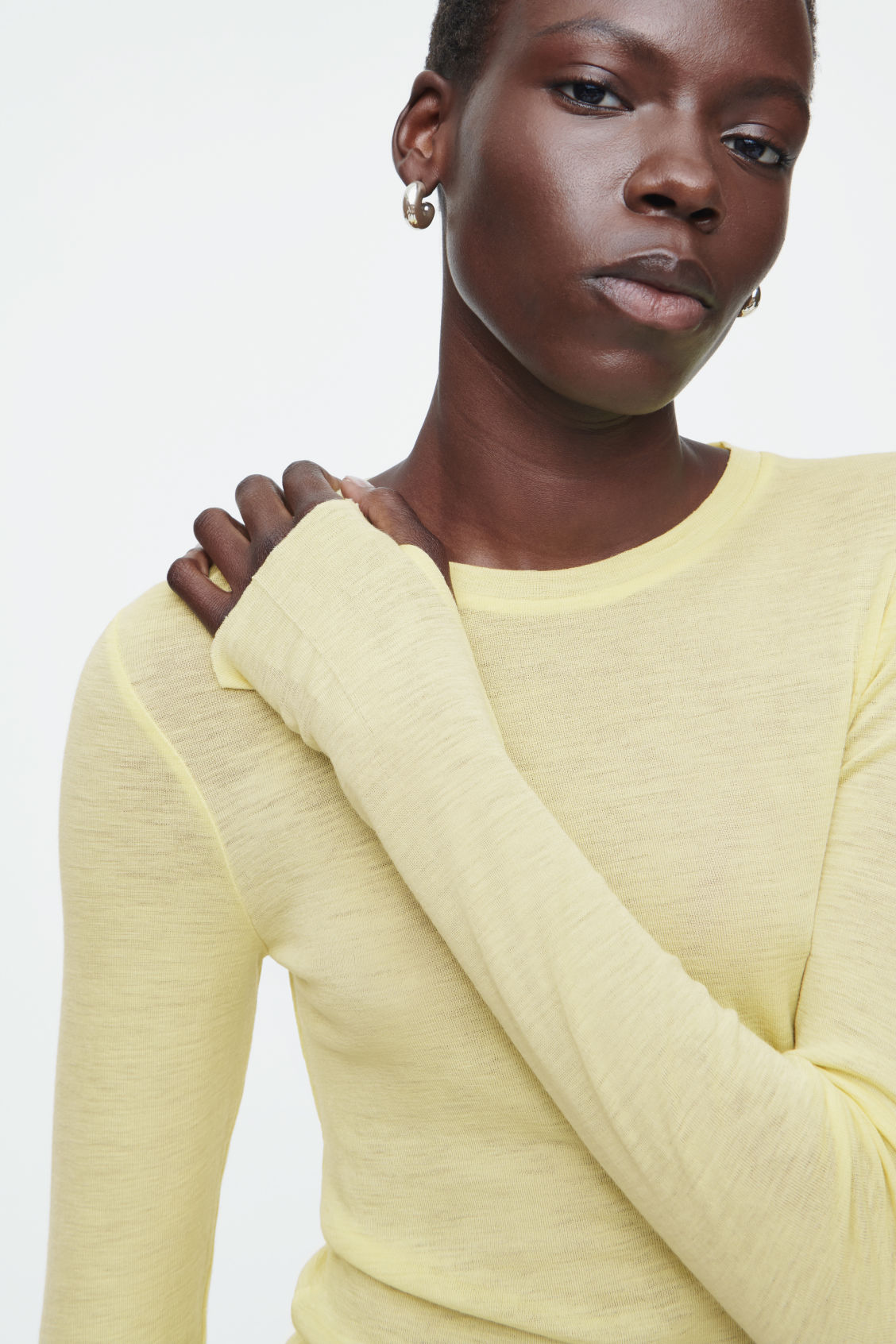 Crew-neck Merino Wool Top