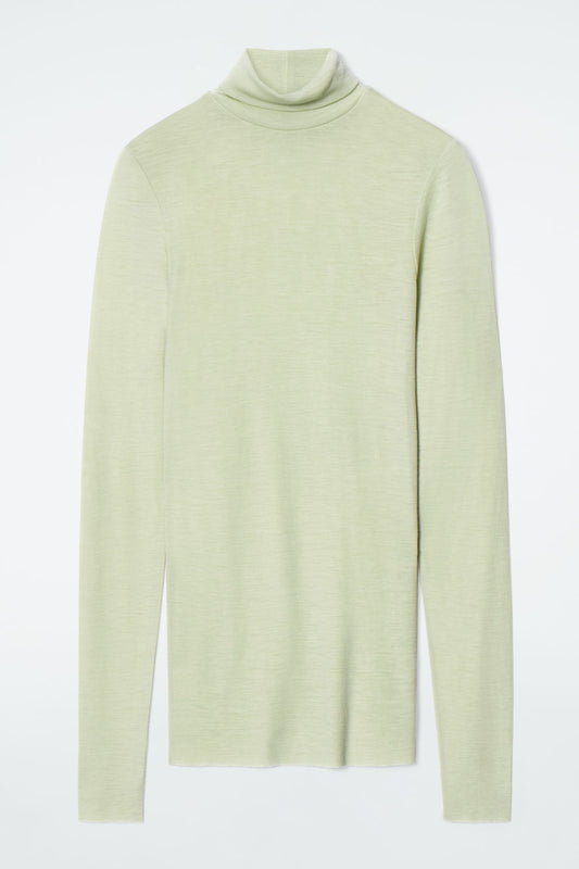 Merino wool turtleneck top