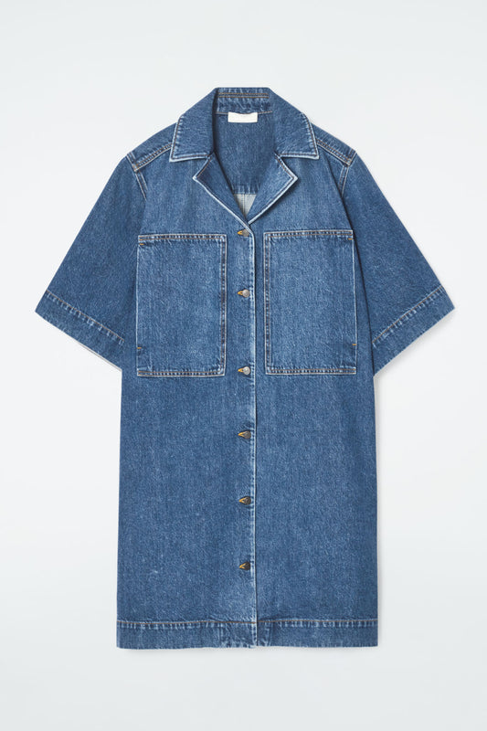 Mini Denim Shirt Dress