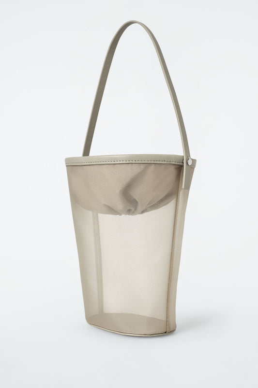 Mini mesh bucket bag