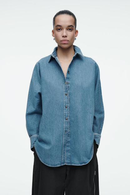 Relaxed denim shirt