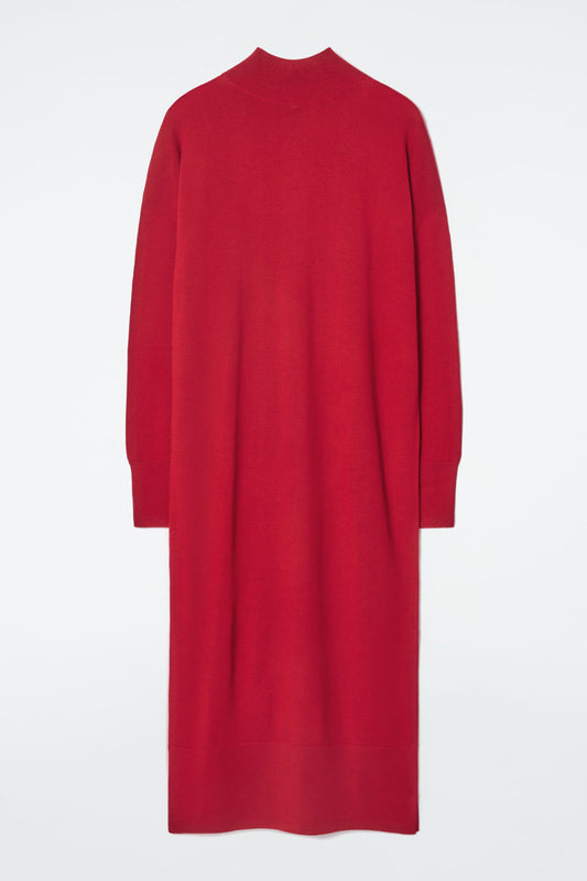 Merino Wool Turtleneck Dress