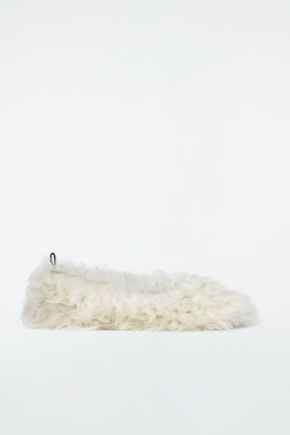 The shearling ballet flats
