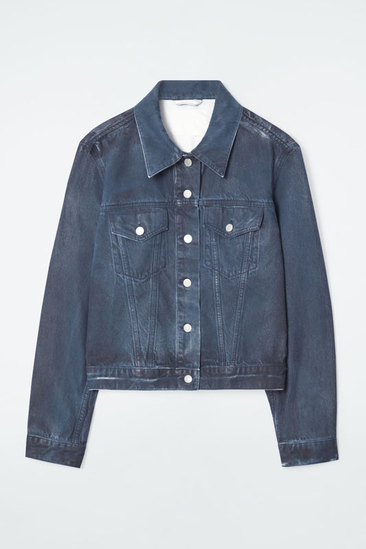 Sprayed-Denim Jacket