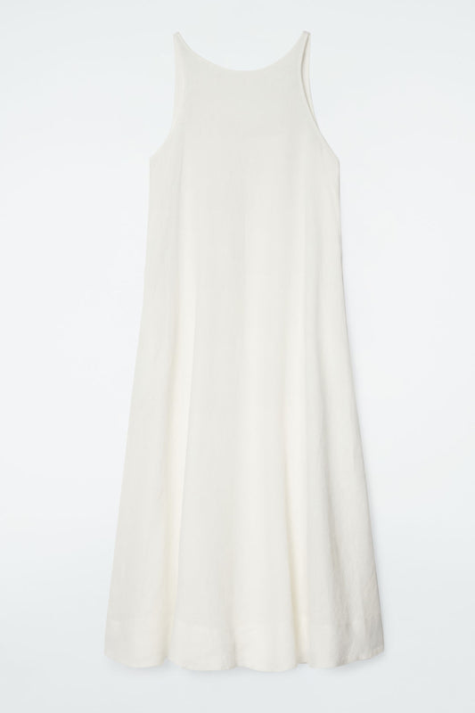 A-Line Linen Maxi Dress