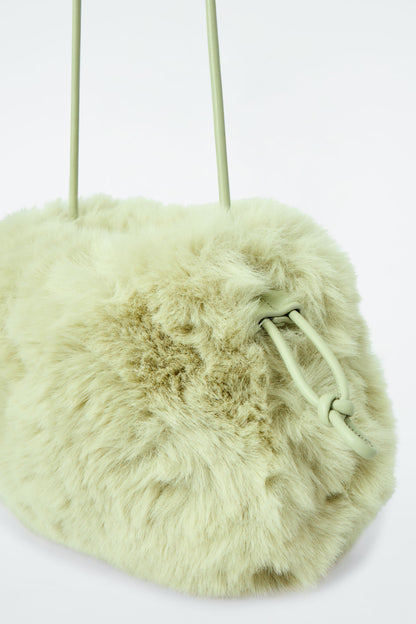 Cavatelli faux fur mini clutch