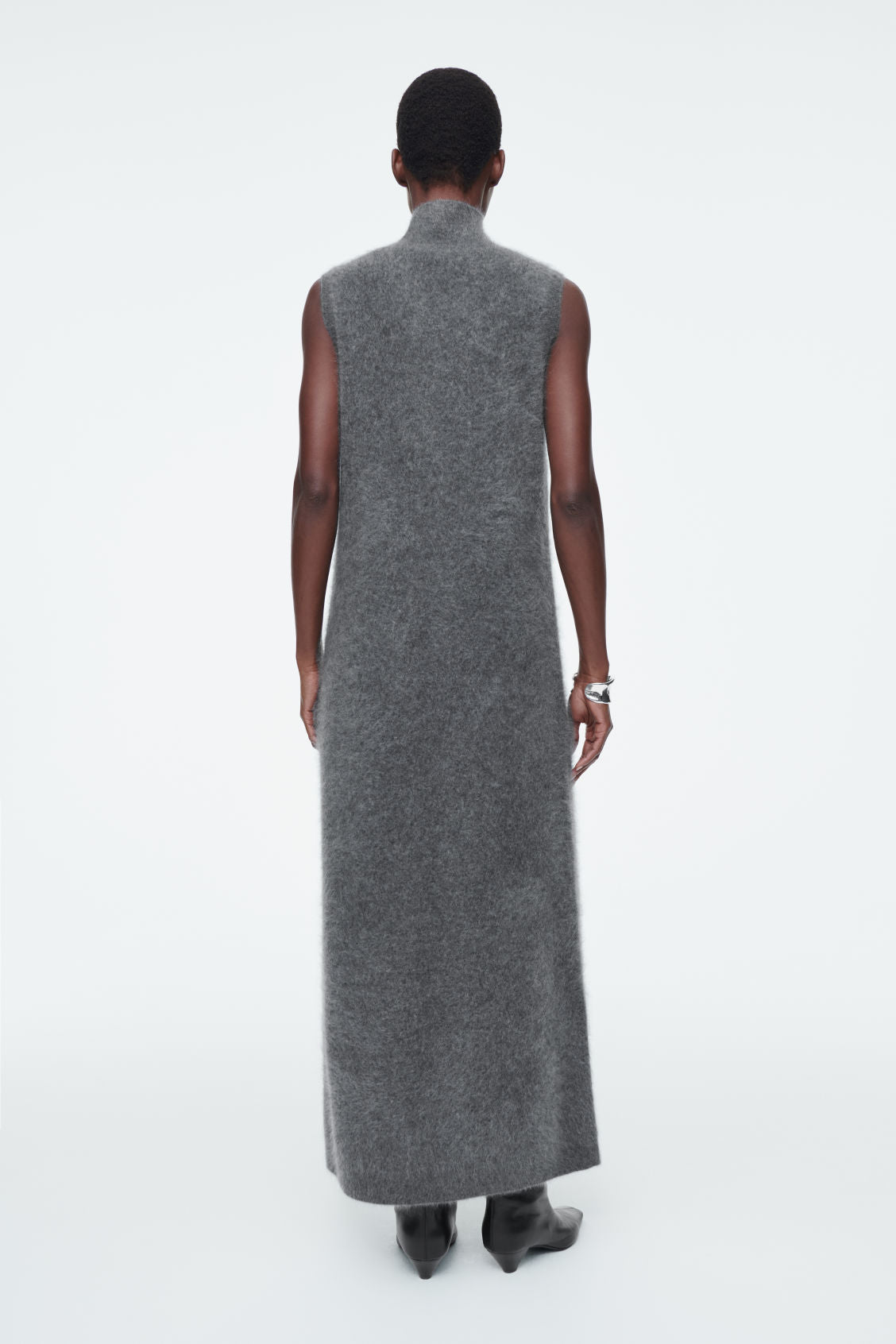 Brushed cashmere maxi dress