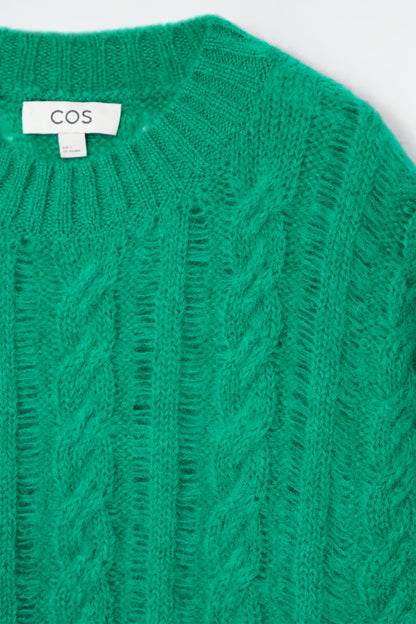 Cable-Knit Mohair Jumper