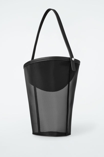 Mini mesh bucket bag